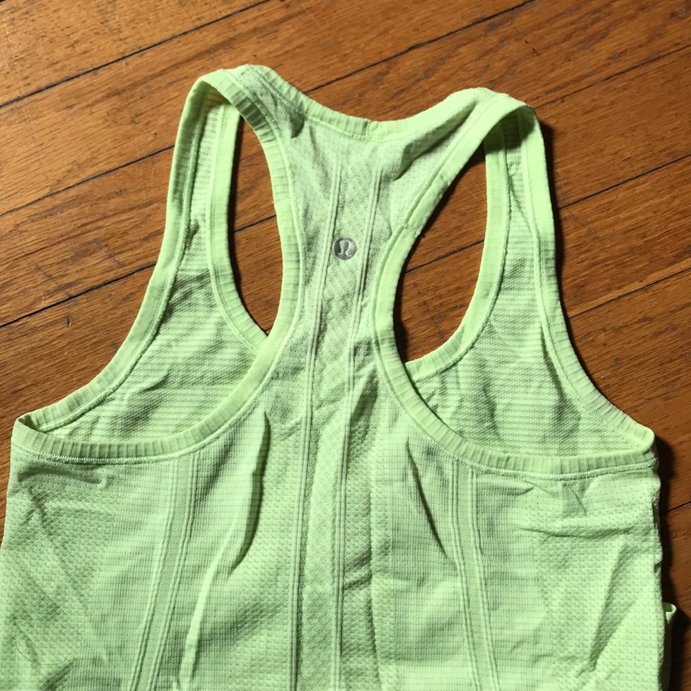Lululemon lime green swiftly tech tank